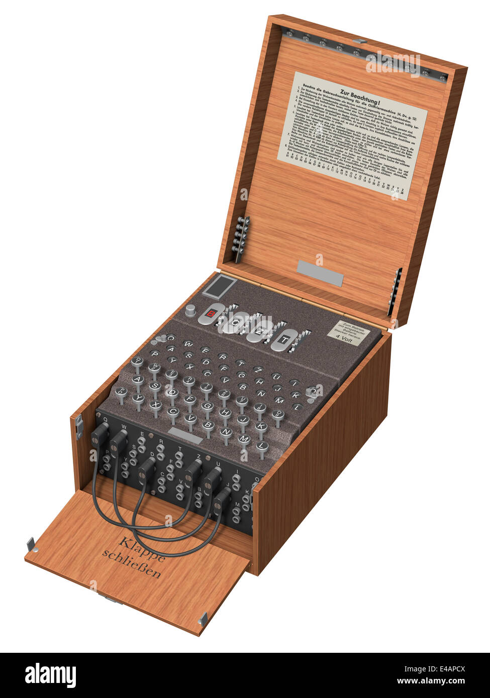 Enigma Machine Stock Photo