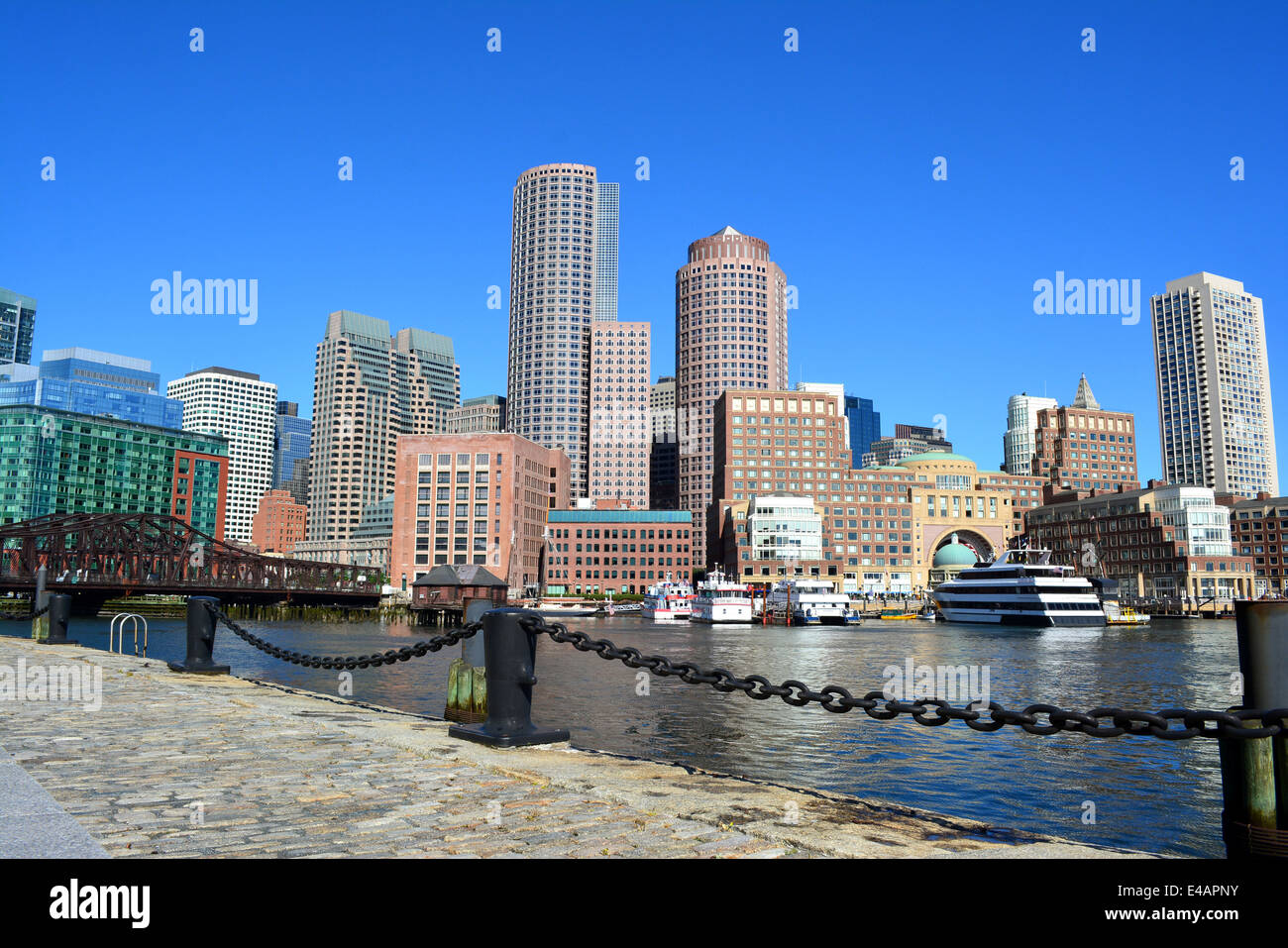 Downtown Boston skyline. Stock Photo
