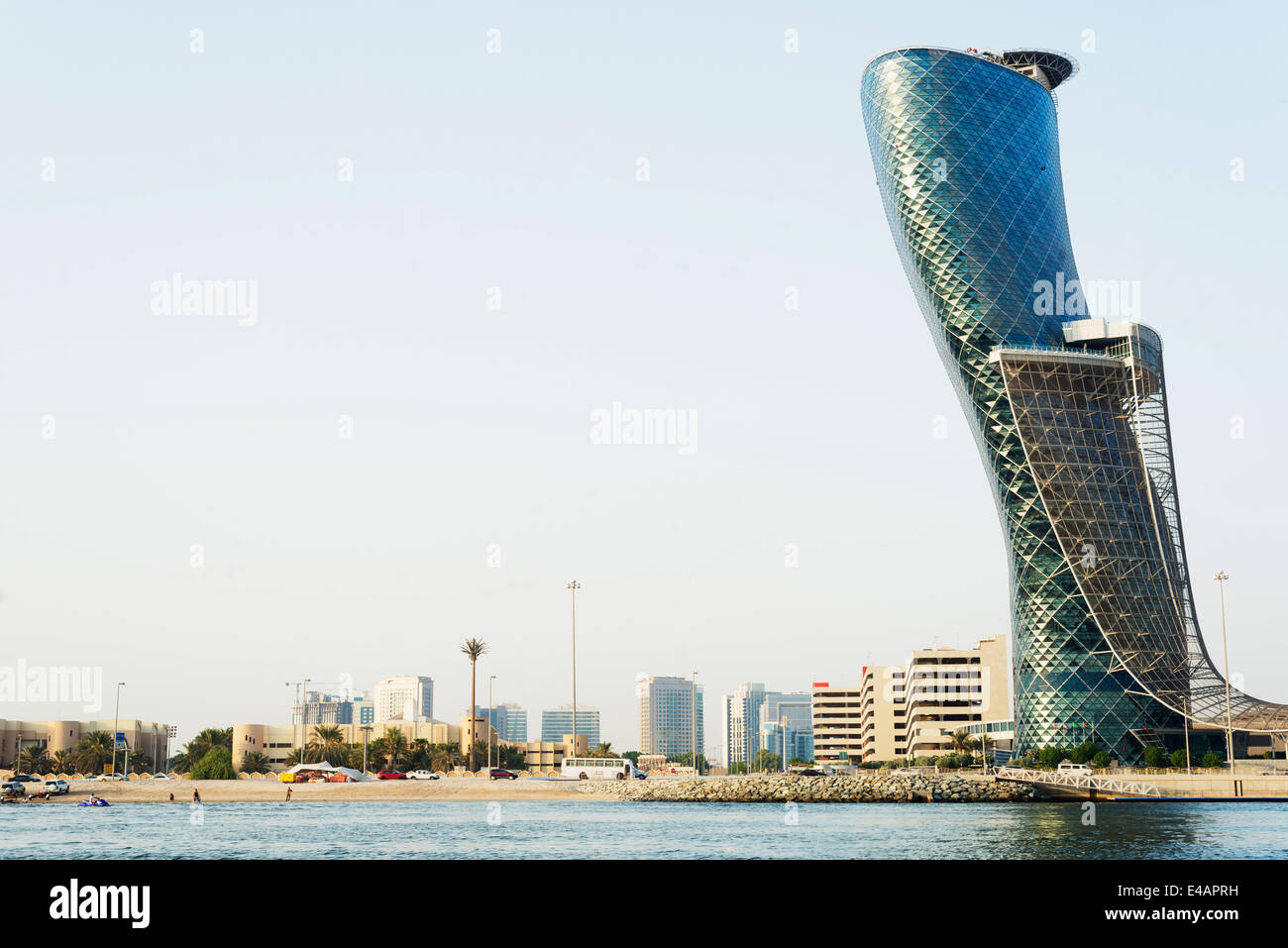 Middle East, United Arab Emirates, Abu Dhabi, Hyatt Capital Gate Hotel Stock Photo