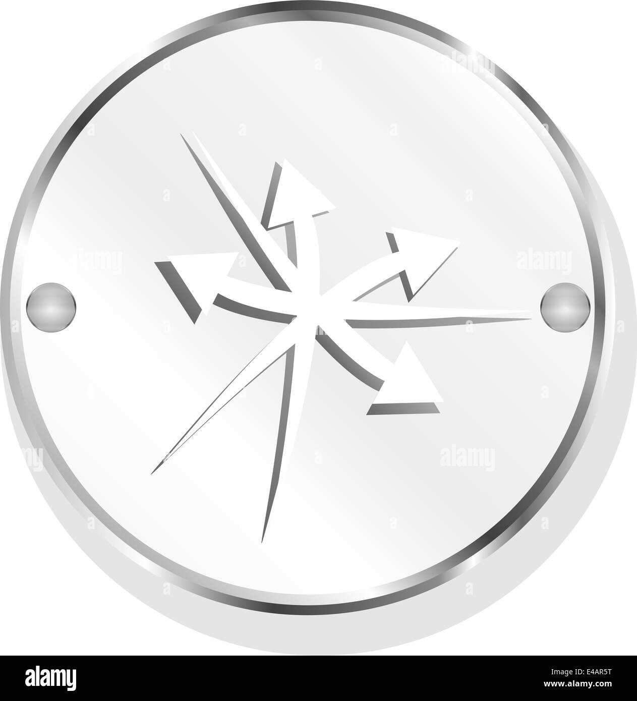 arrow set. web icon button isolated on white Stock Photo - Alamy