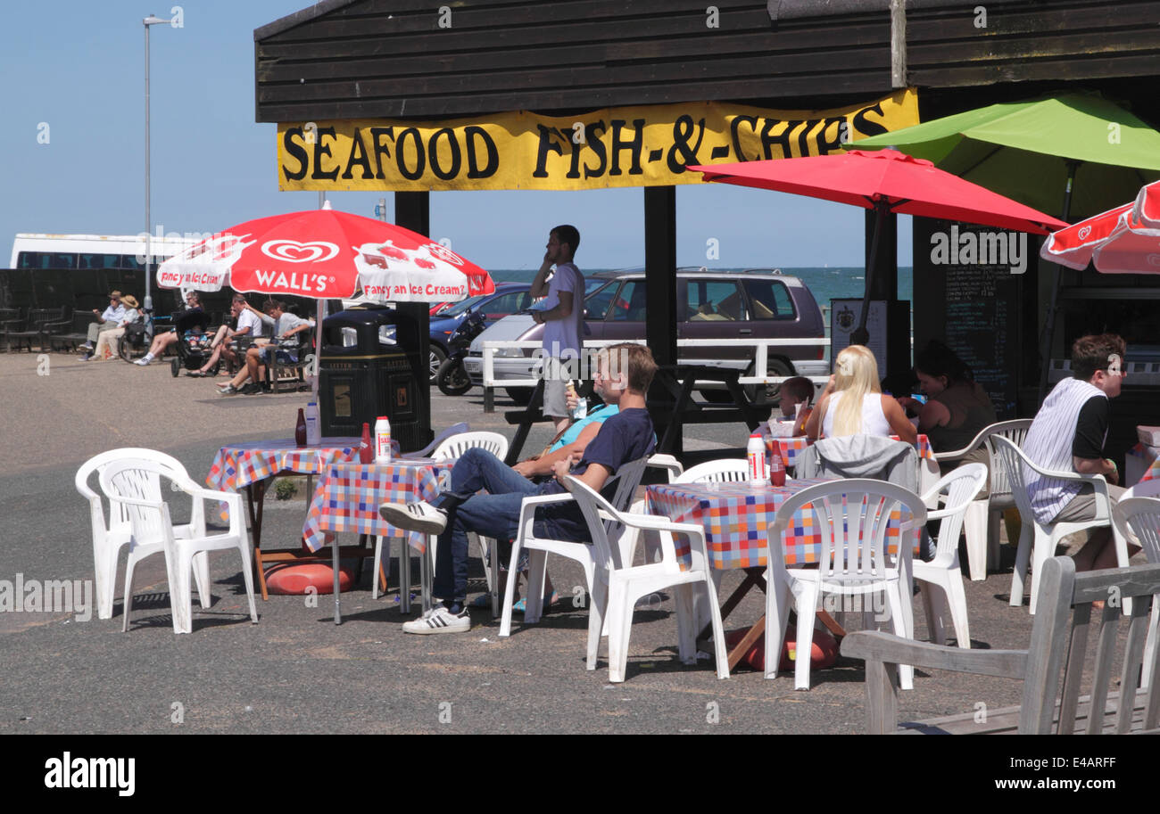 Fish chips on jetty viking hires stock photography and images Alamy