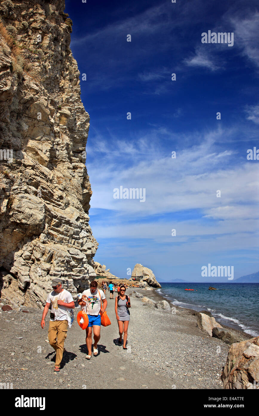 Therma (or 'Empros Thermes') beach, Kos island, Dodecanese, Aegean sea, Greece. Stock Photo
