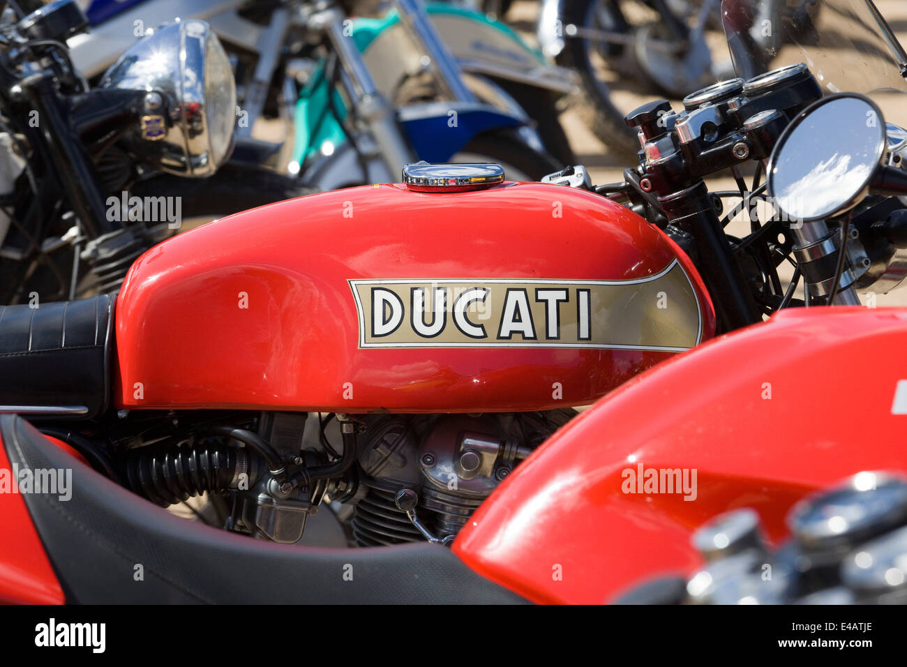 Ducati Motorcycle on display Stock Photo
