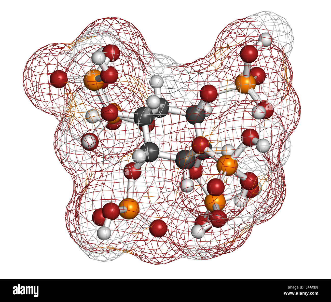 Phytic acid (hexakisphosphate, IP6, phytate) molecule. Present in seeds ...