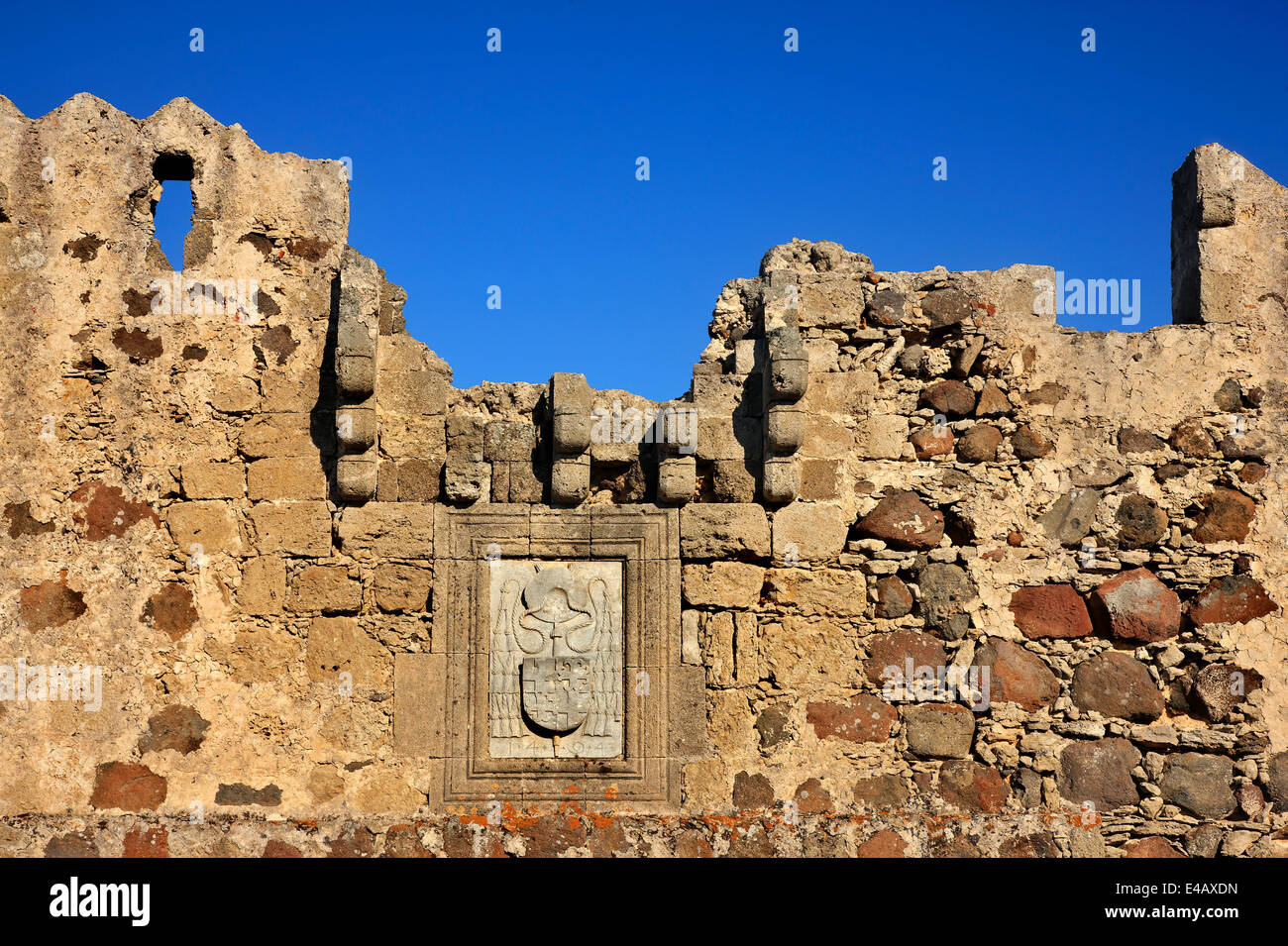 At the Castle of Antimacheia, Kos island, Dodecanese, Aegean sea, Greece. Stock Photo
