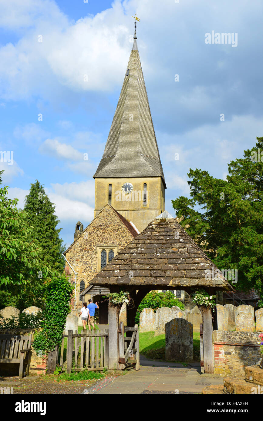 St James Church, Shere, Surrey, England, United Kingdom Stock Photo