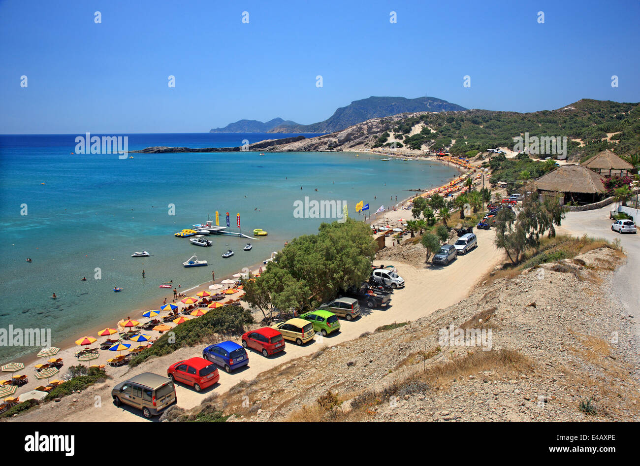 Paradeisos ('Paradise') beach, Kos island, Dodecanese, Aegean sea, Greece. Stock Photo