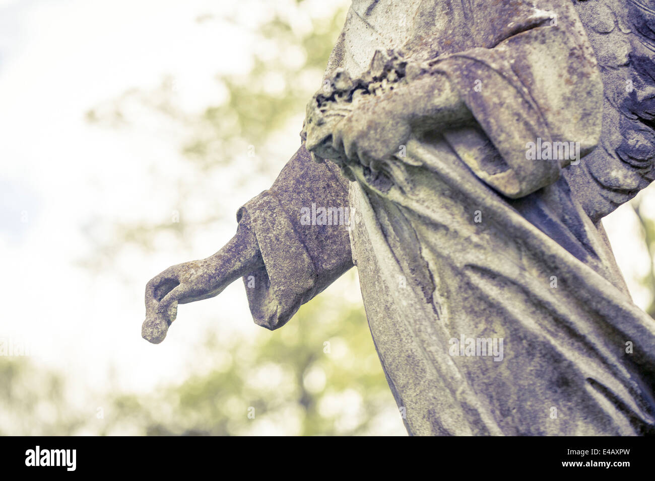 detail of an angel sculpture. Unknown Artist of the 18th Stock Photo ...