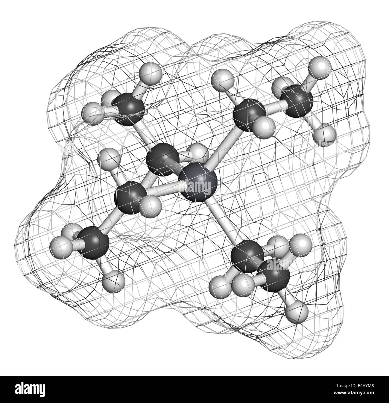 Tetraethyllead gasoline octane booster molecule. Neurotoxic organolead