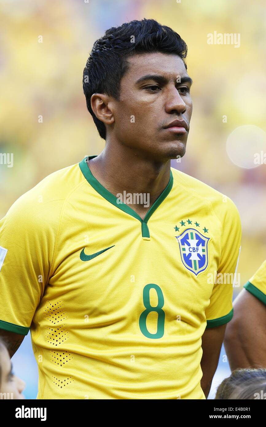 Fortaleza, Brazil. 4th July, 2014. Paulinho (BRA) Football/Soccer : FIFA  World Cup Brazil 2014 Quarter Final