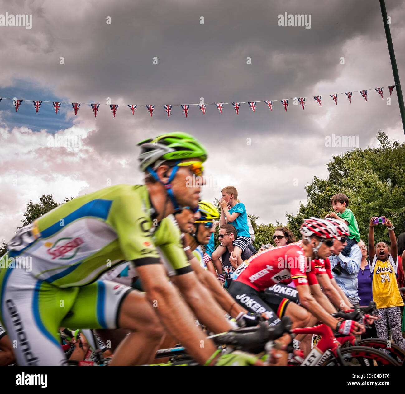 Le Tour de France in Waltham Forest Stock Photo