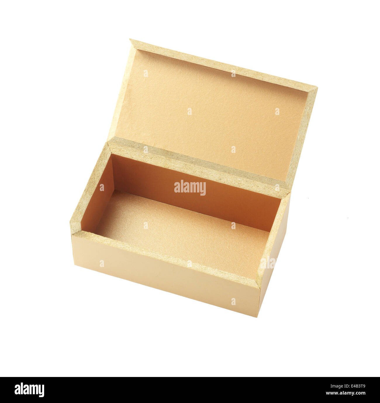 Open Gift Box On White background Stock Photo
