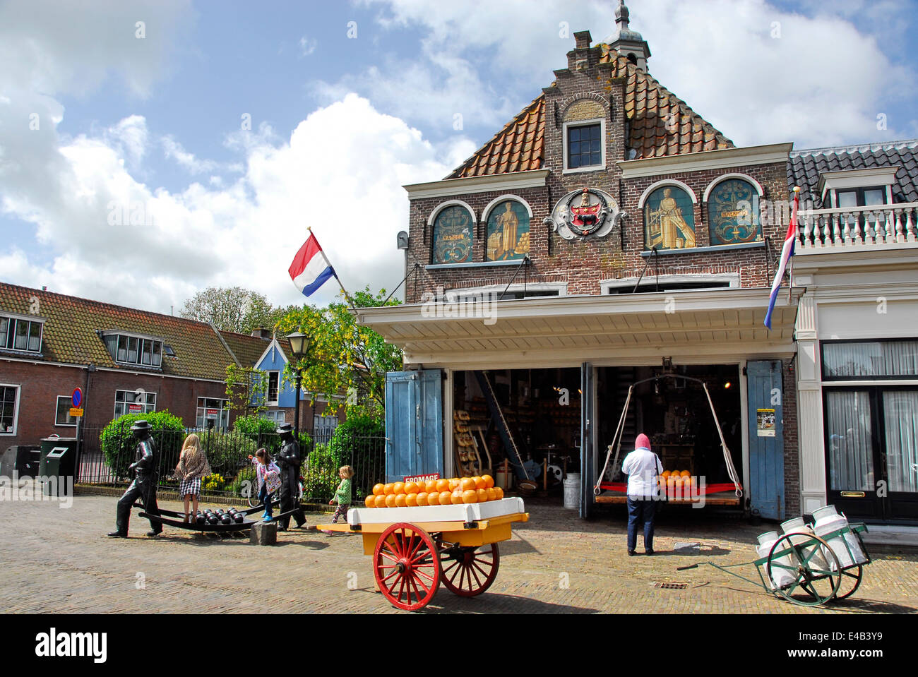 Cheese shop in the Town of Edam, Netherlands Stock Photo