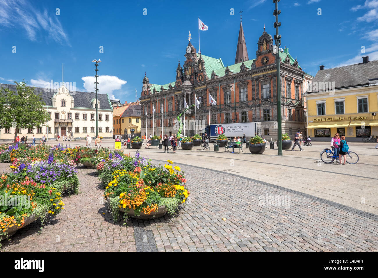 The big square and the old city hall in Malmo, Sweden Stock Photo - Alamy