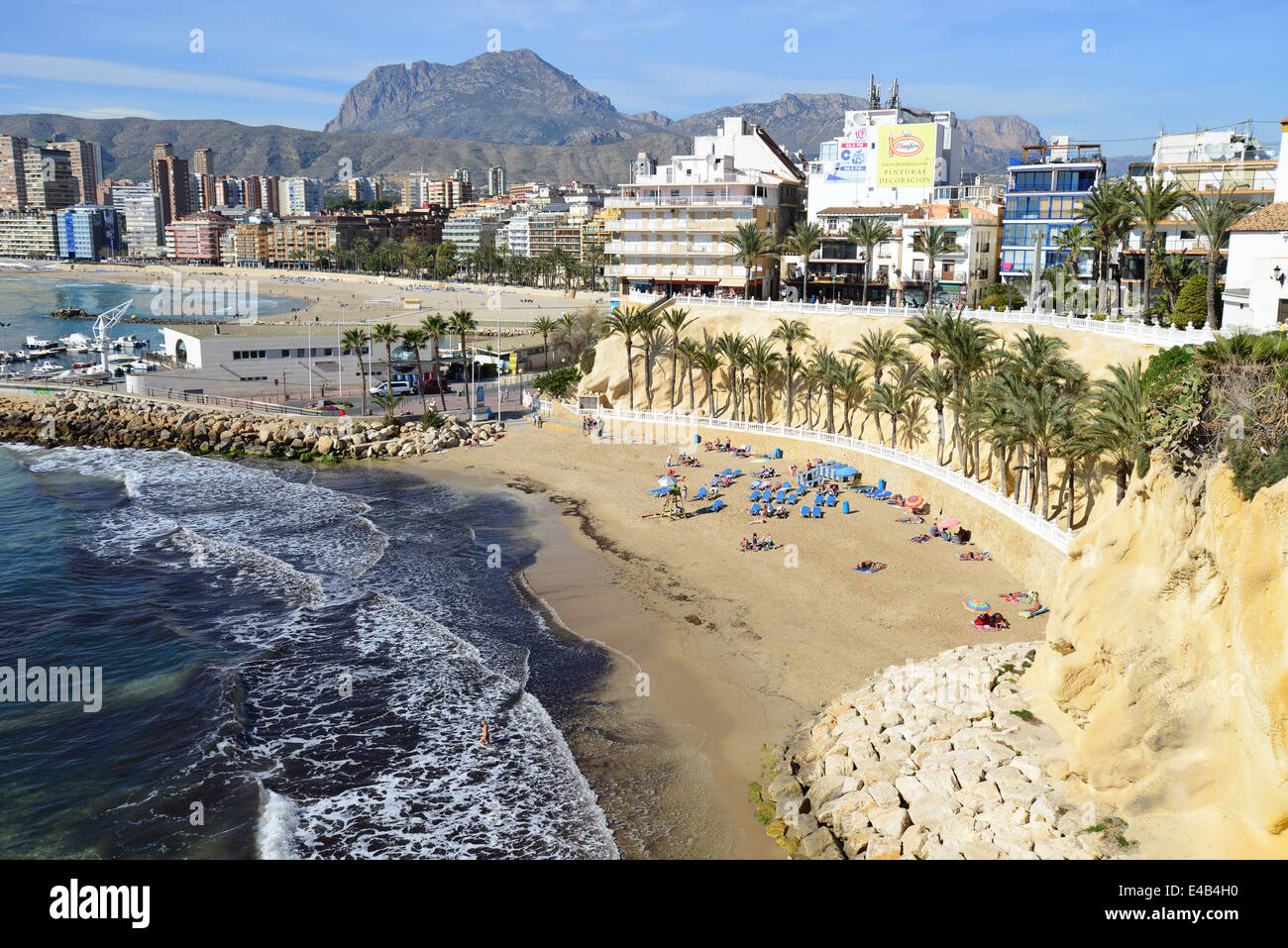 Mal Pas Beach From Placa De Castelar Old Town Benidorm Costa Blanca mal-pas-beach-from-placa-de-castelar-old-town-benidorm-costa-blanca