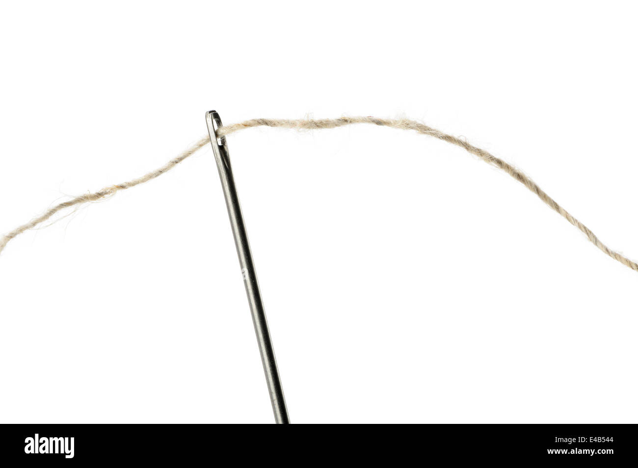 Needle and thread closeup Stock Photo Alamy