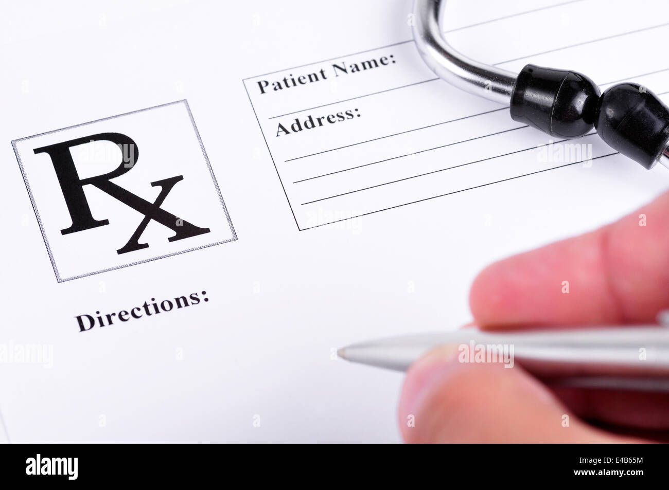 Prescription Stock Photo