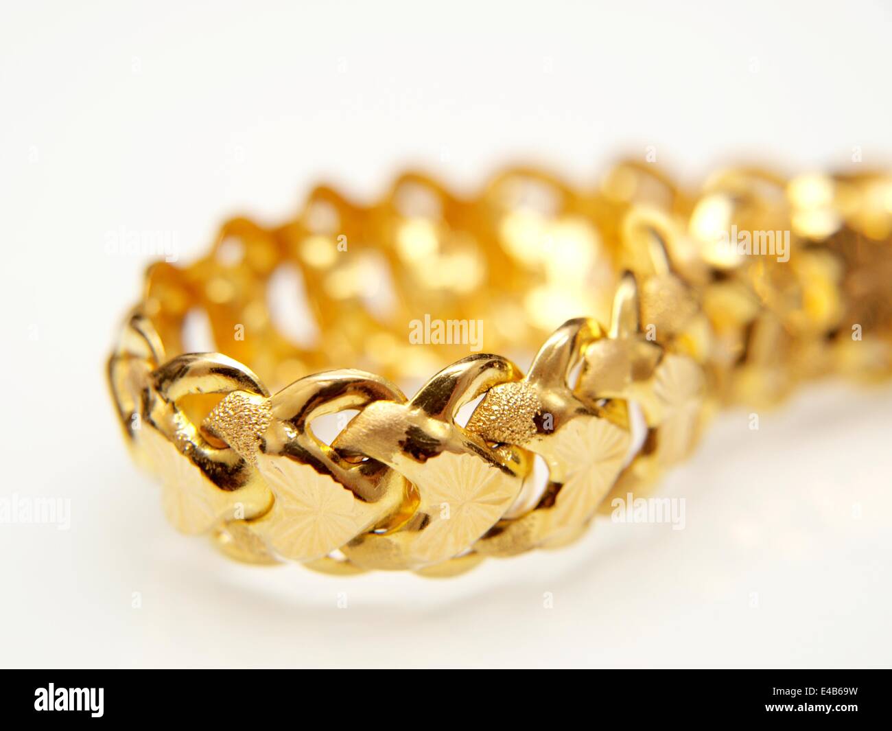 Yellow gold jewelry Stock Photo Alamy