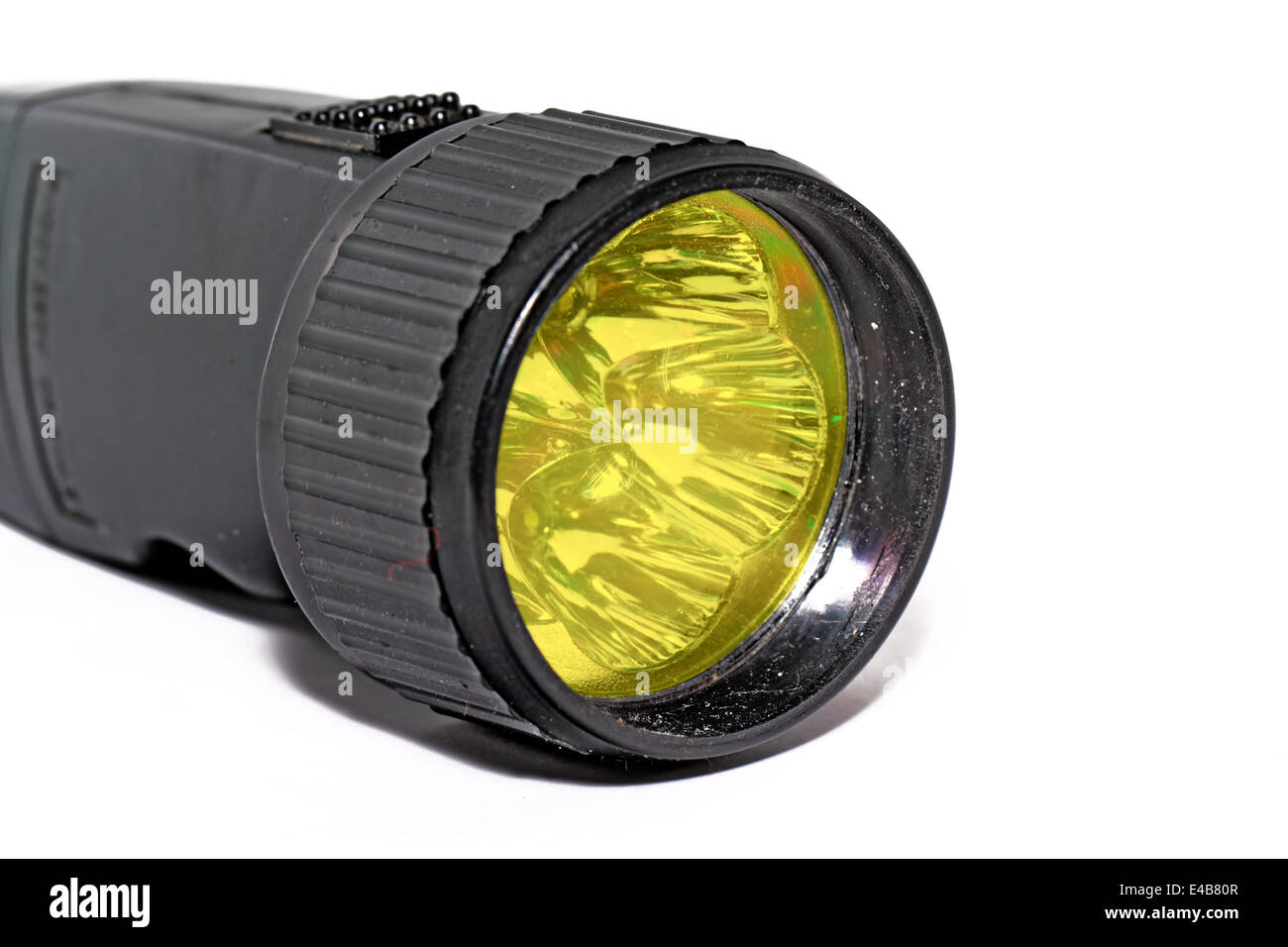 electric torch on white background Stock Photo Alamy