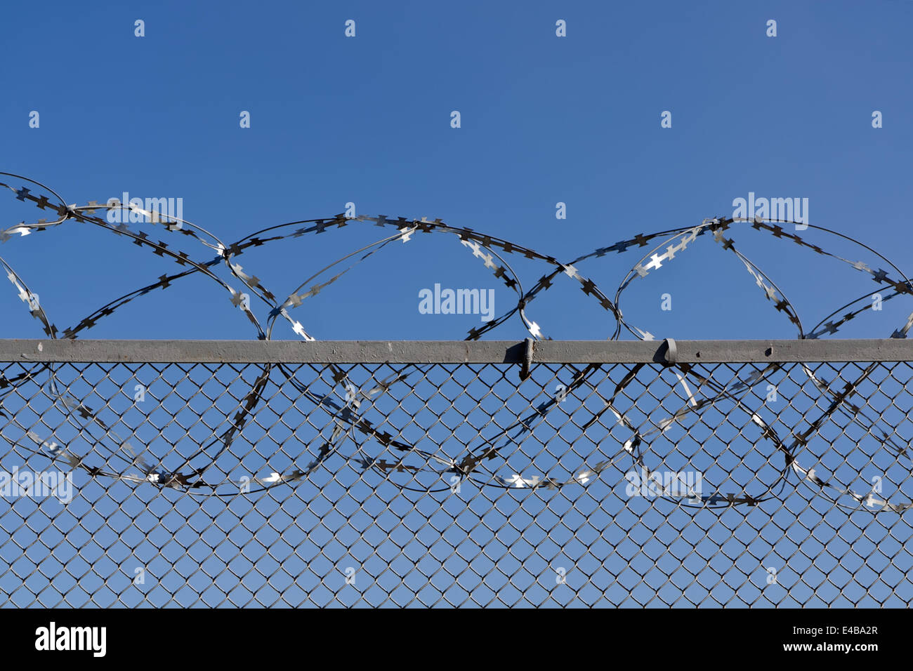 Barbed wire Stock Photo