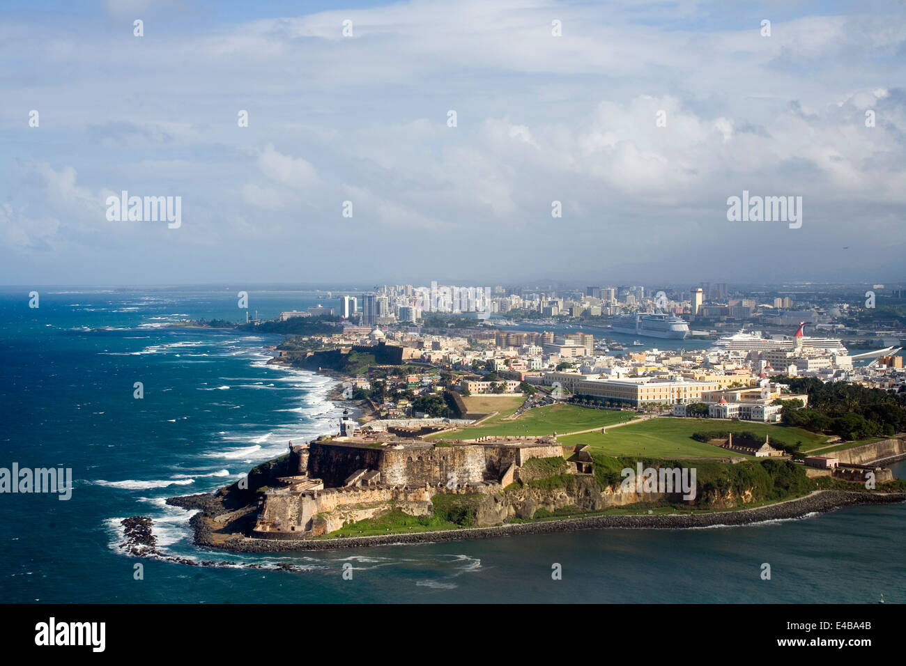 Puerto rico old san juan aerial hi-res stock photography and images - Alamy
