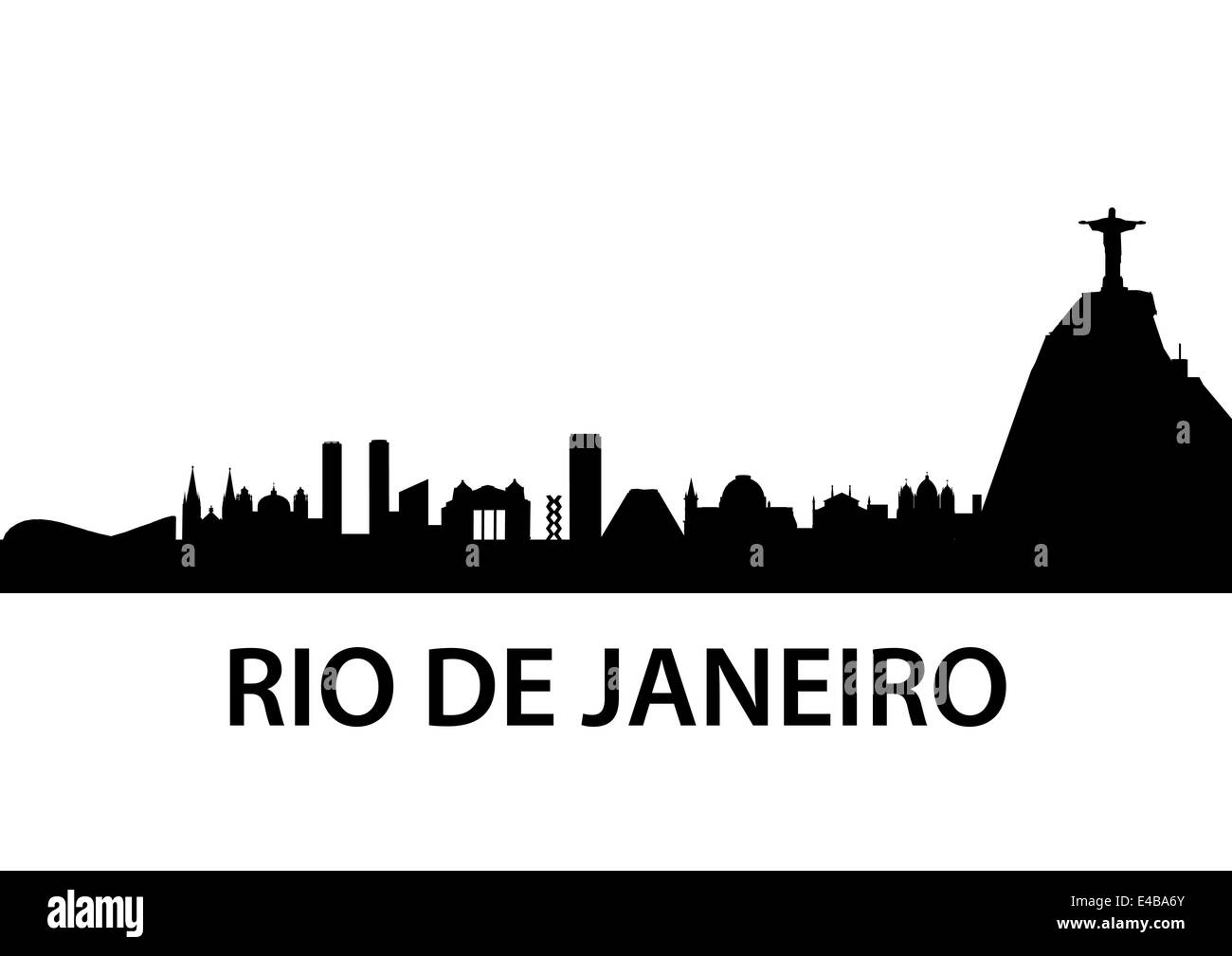 Rio de Janeiro Skyline Stock Photo