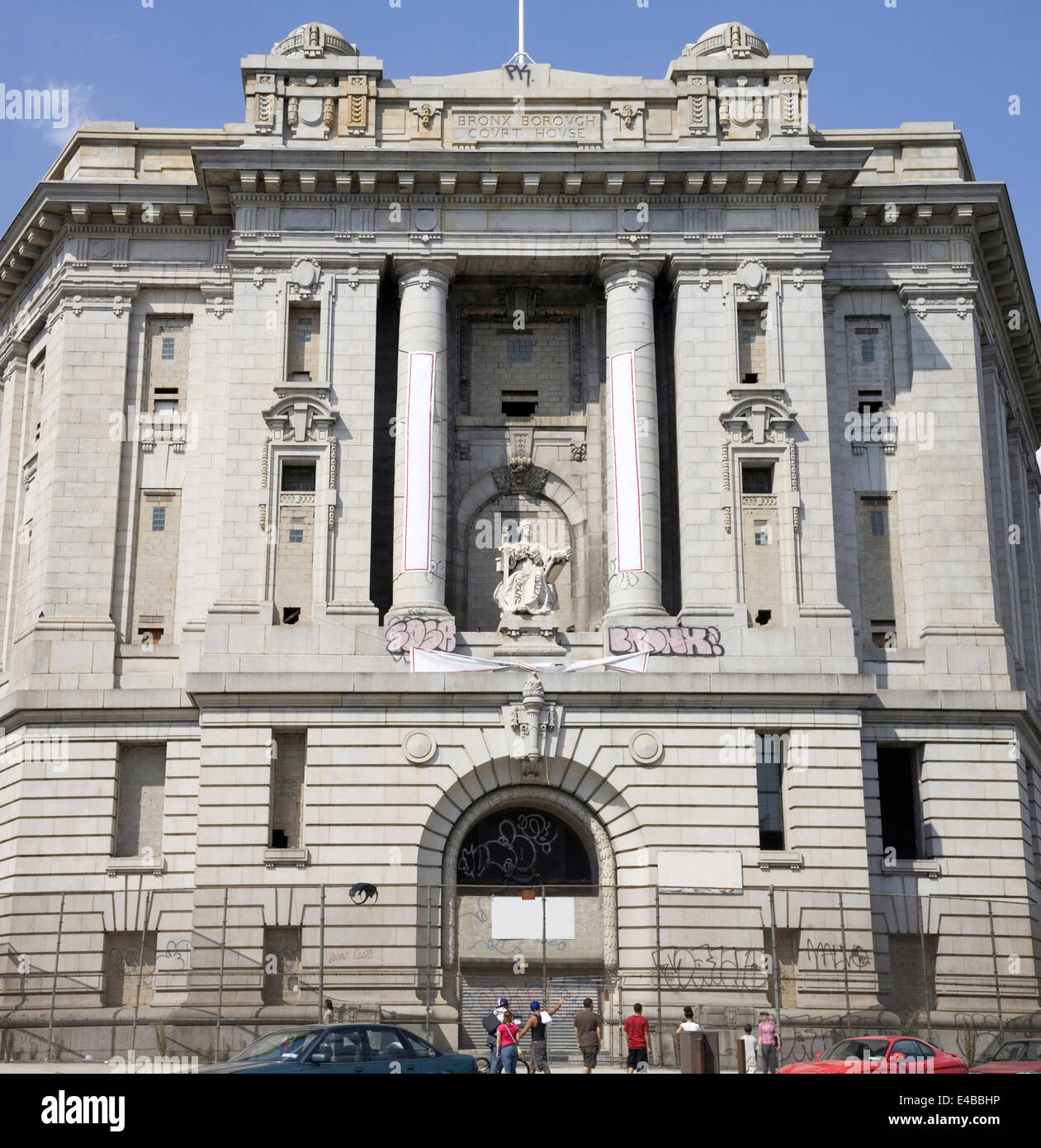 Abandoned Bronx Borough Courthouse in the County of the Bronx, New York
