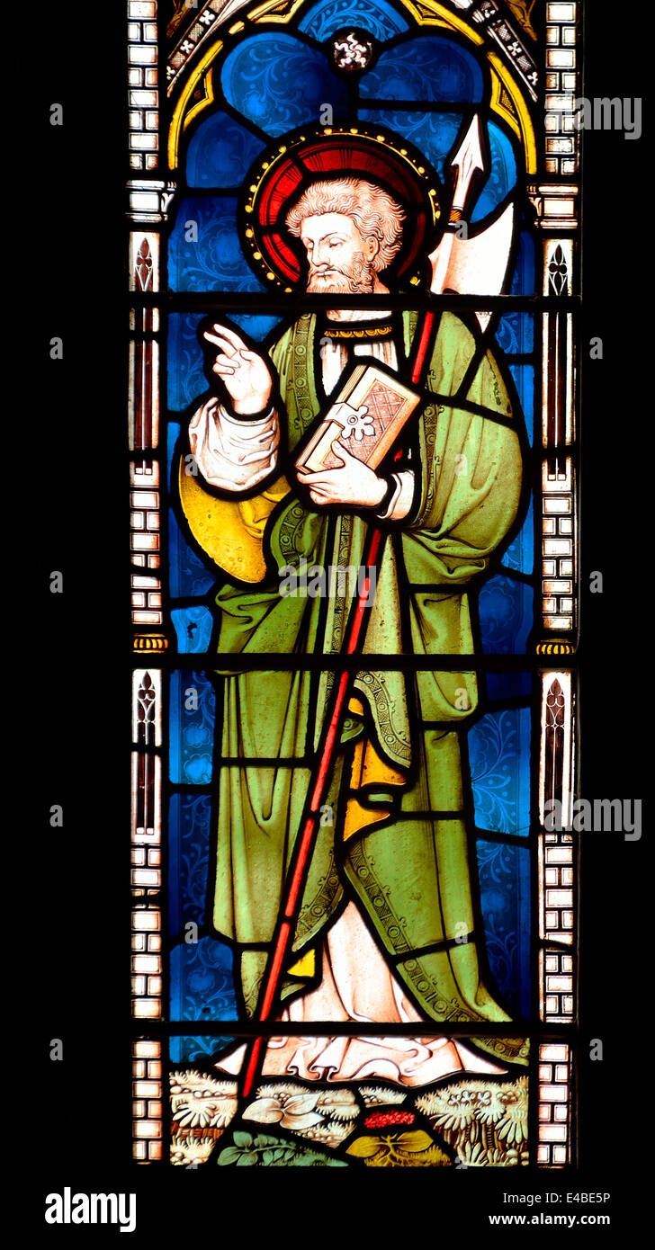 Rochester, Kent, England, UK. Rochester Cathedral. Stained Glass Window