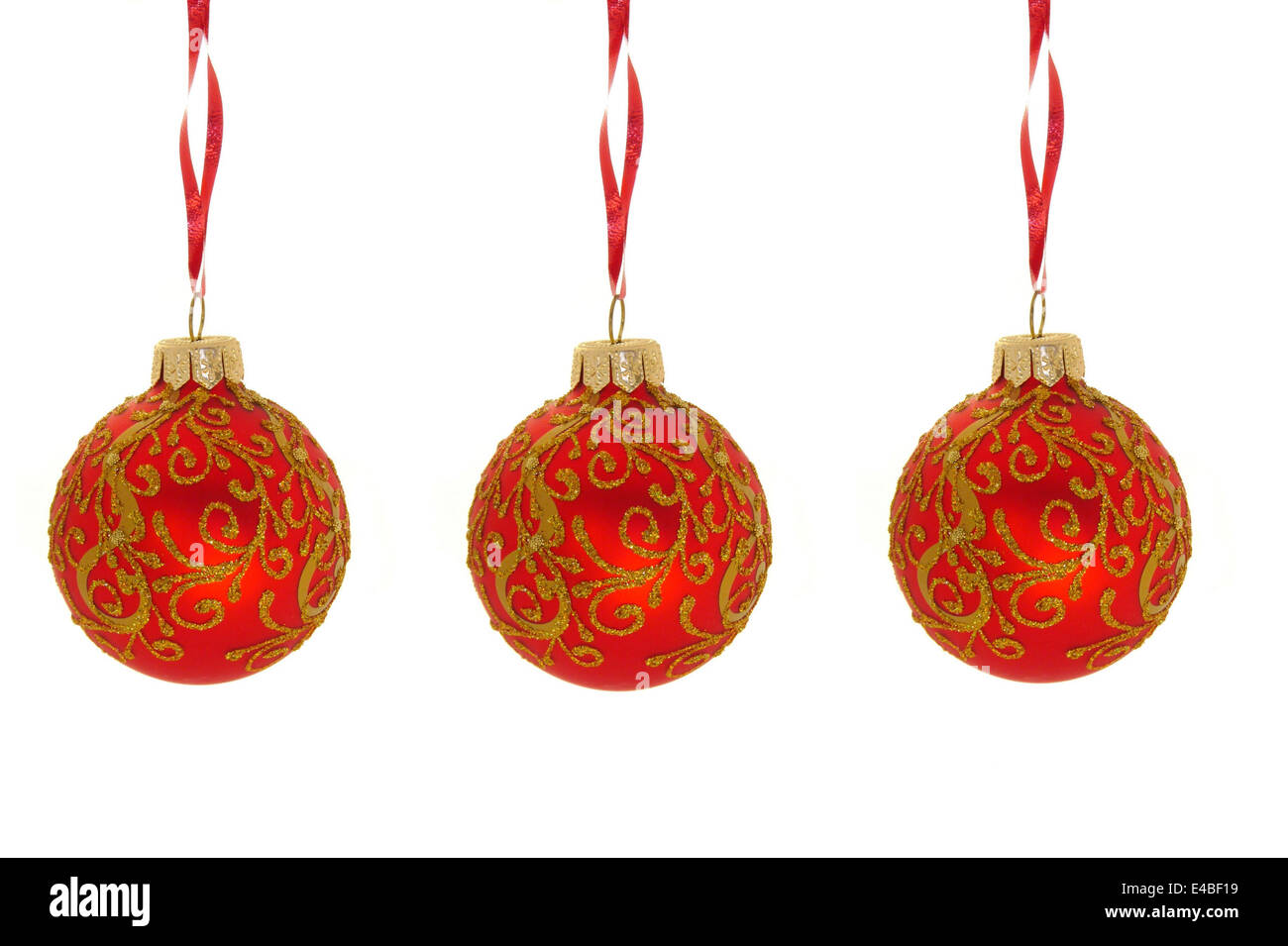 Christmas ball isolated on white background Stock Photo - Alamy
