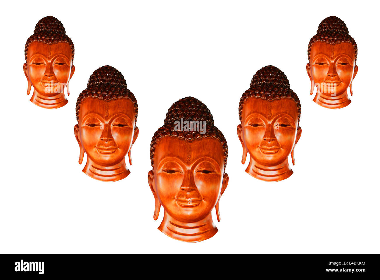 Five buddha statue Stock Photo Alamy