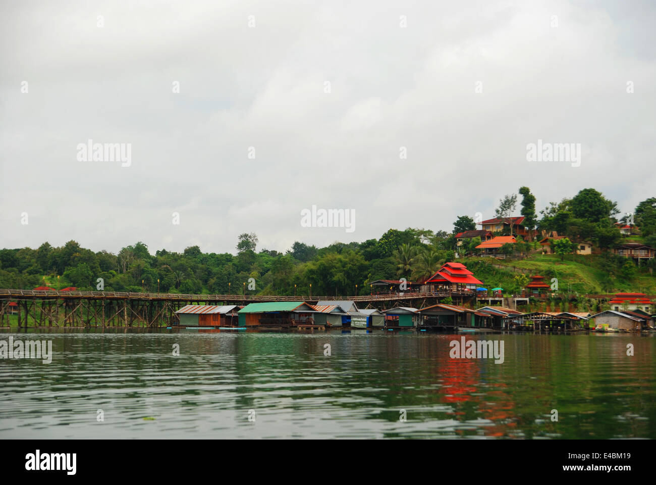 The raft house and river Stock Photo Alamy