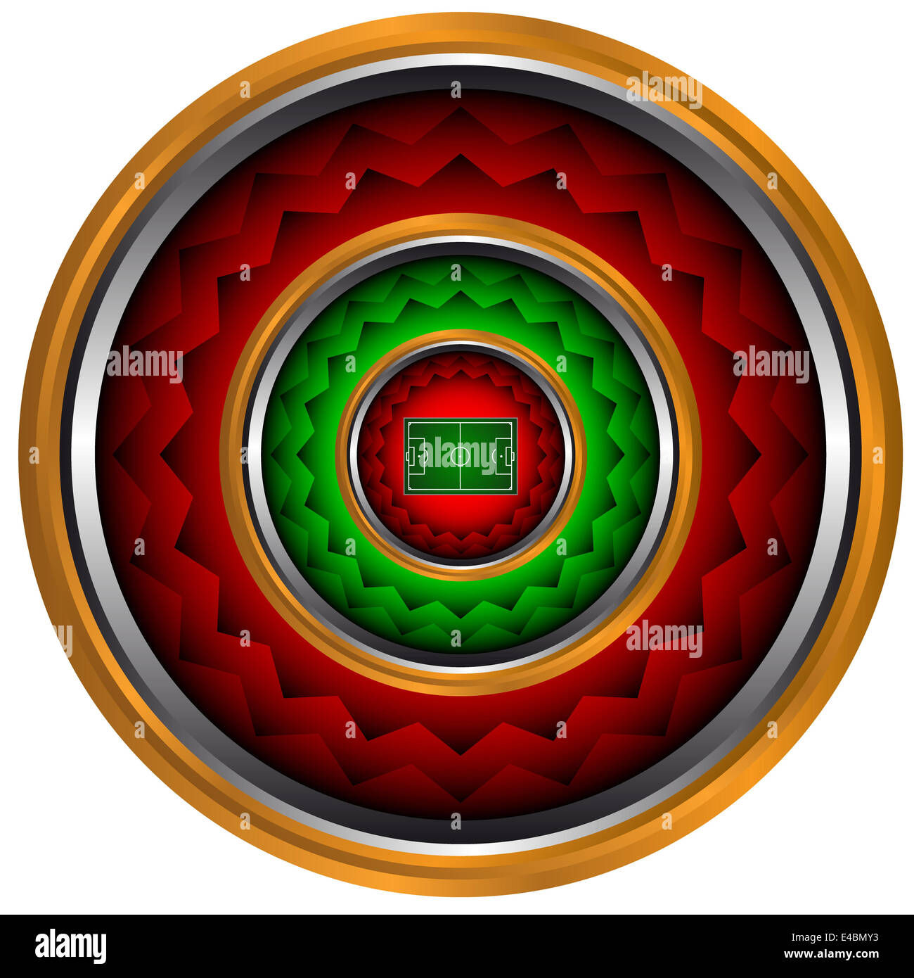 Abstract symbol on green icon hi-res stock photography and images - Alamy