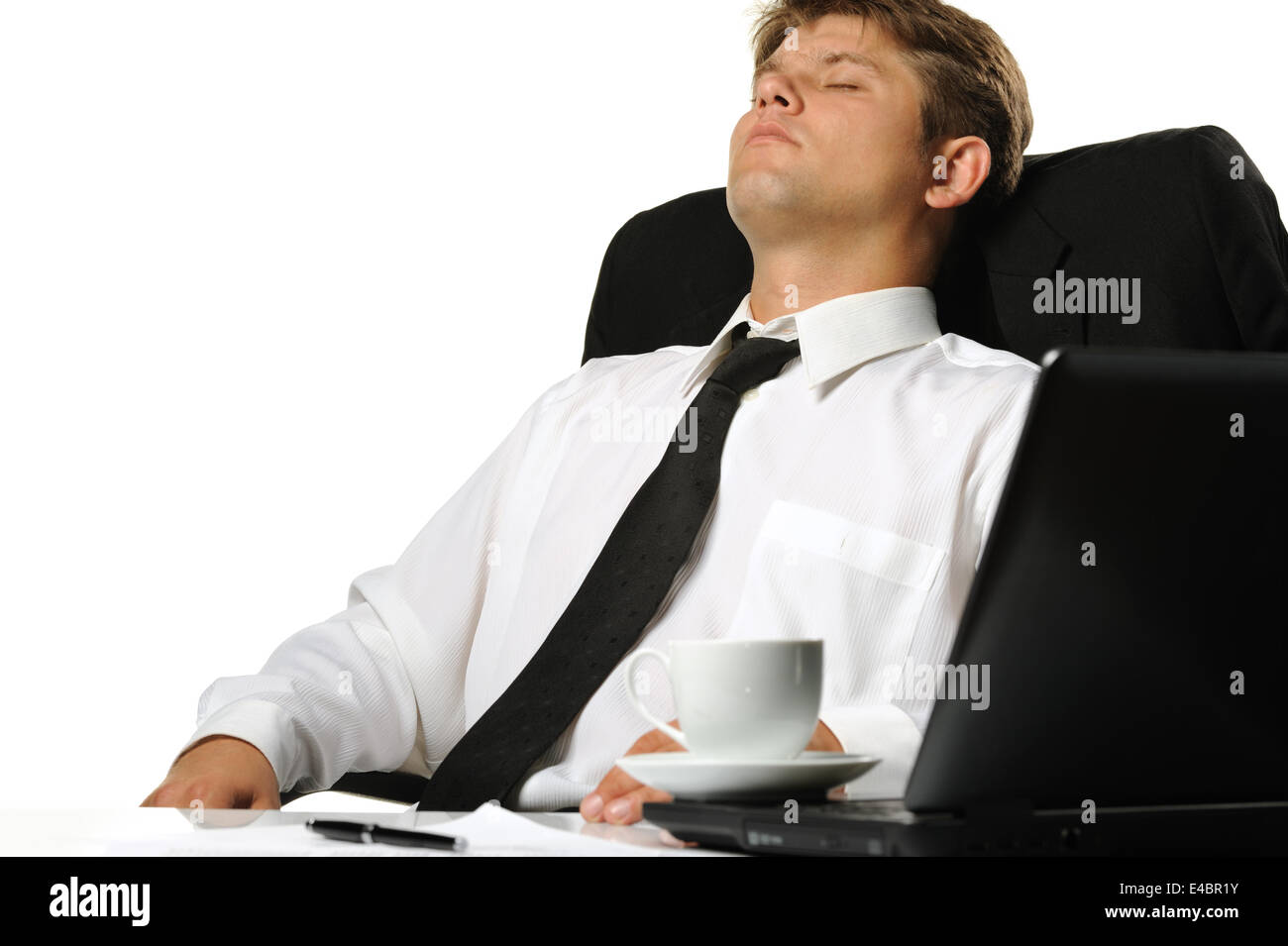 The relaxed businessman Stock Photo - Alamy