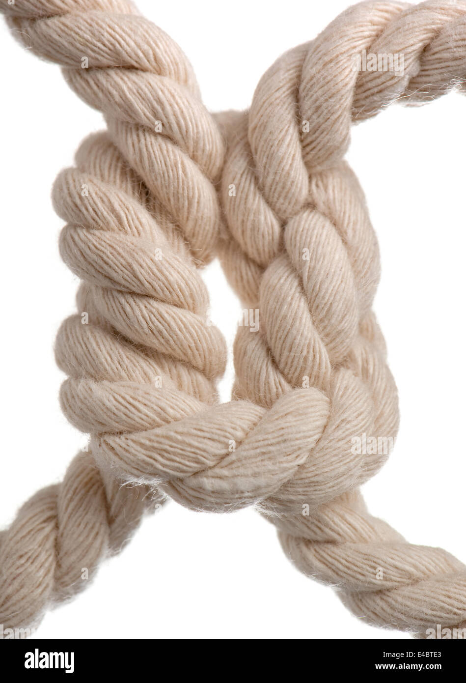 Cord with knot Stock Photo - Alamy