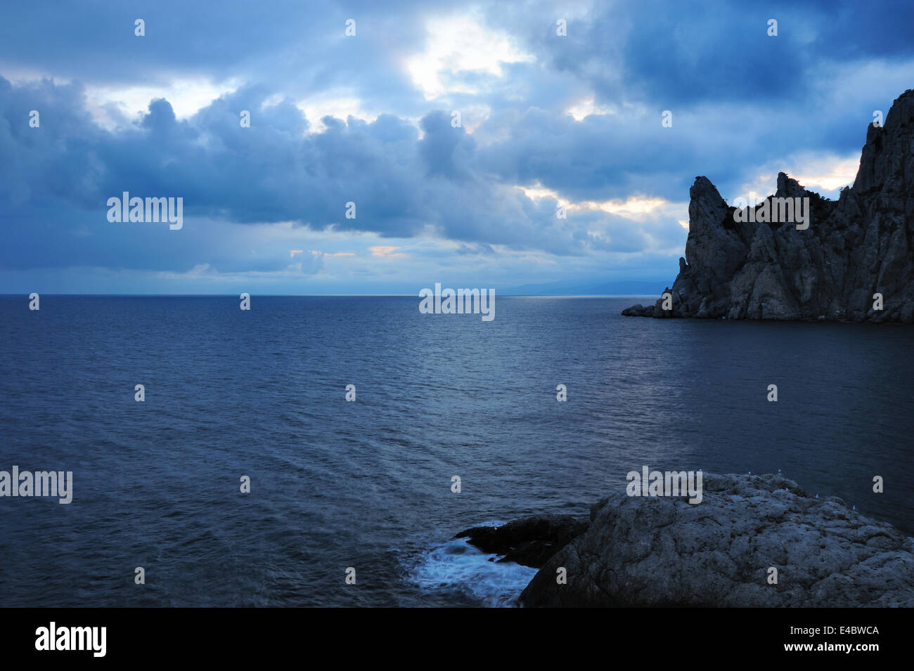 The night sea Stock Photo - Alamy