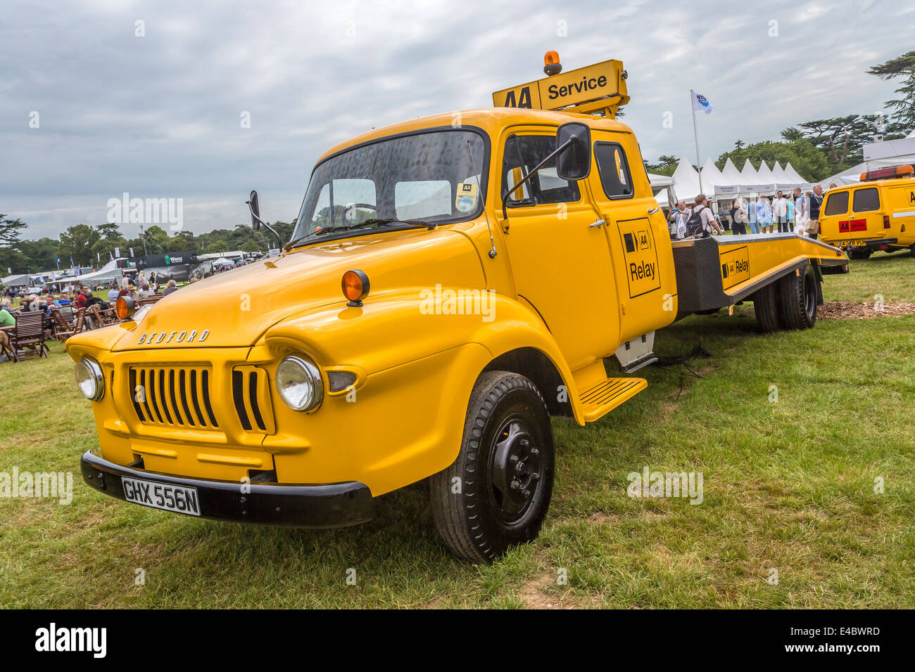 1974 Bedford J3 AA recovery truck. 2014 Goodwood Festival of Speed, Sussex, UK Stock Photo