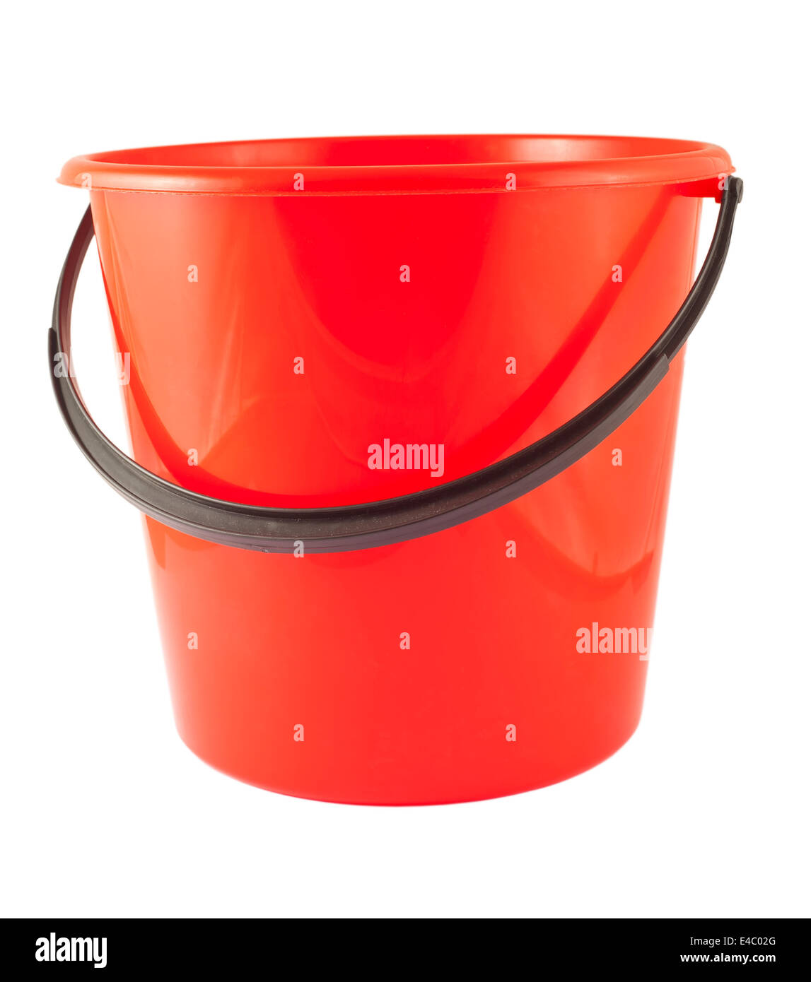 Red plastic bucket Stock Photo Alamy