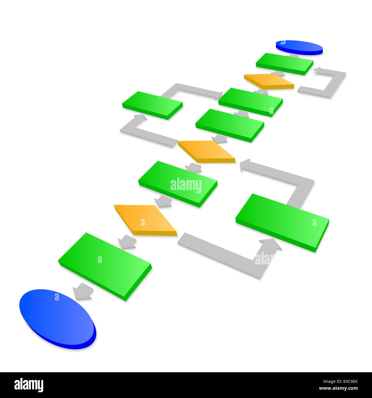 Flowchart algorithm Cut Out Stock Images & Pictures - Alamy