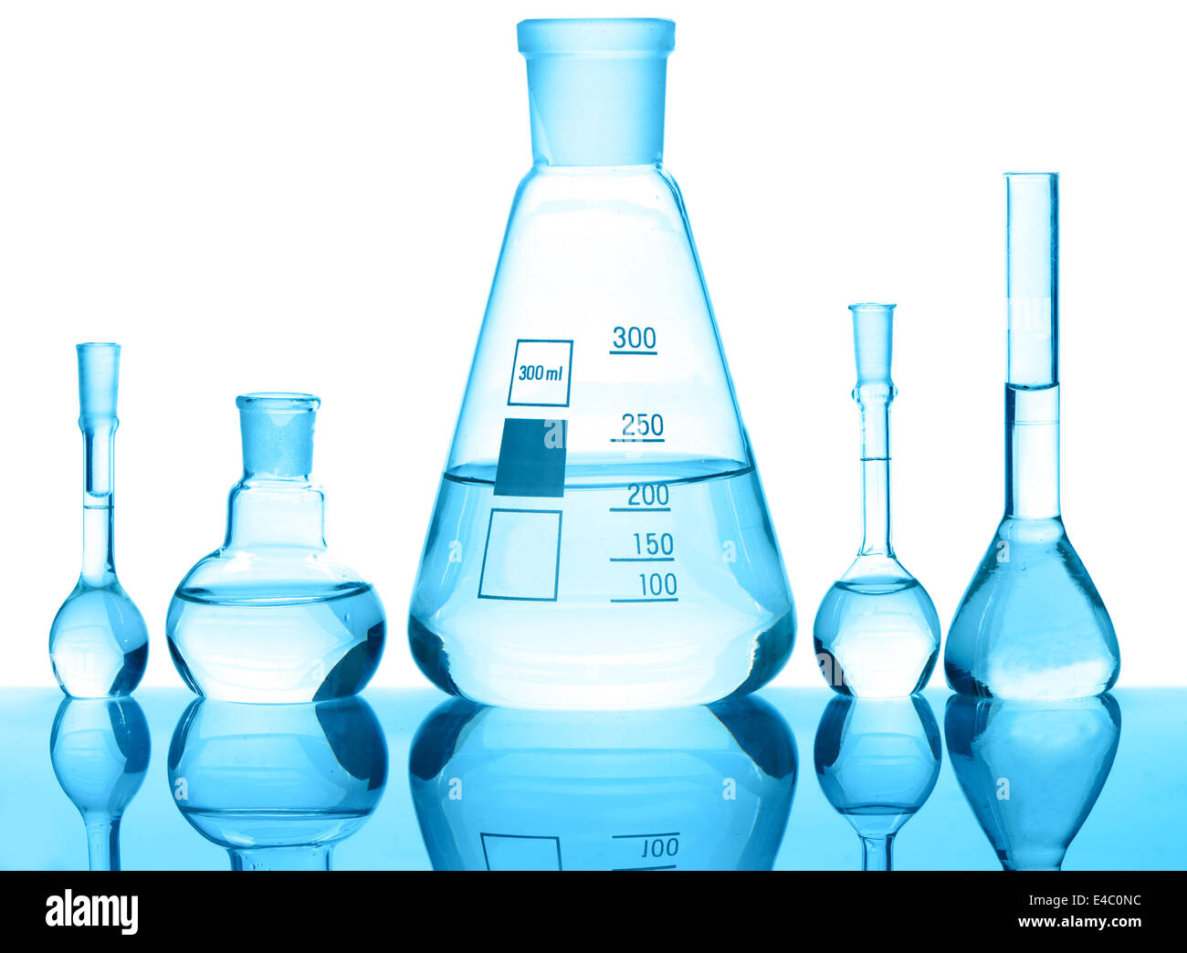 Chemical glass equipment Stock Photo Alamy
