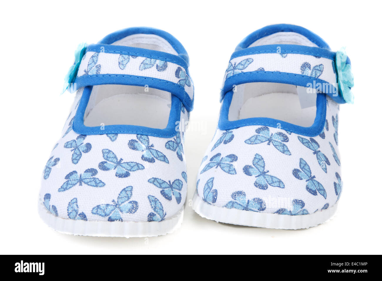Blue baby sandals Stock Photo Alamy