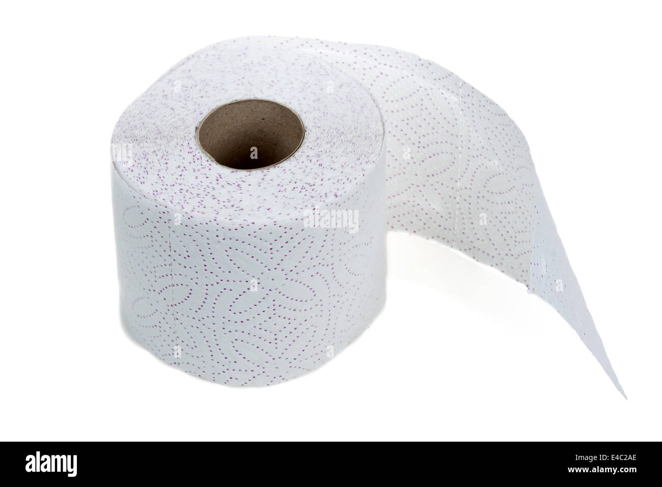 Perforated toilet paper in roll Stock Photo Alamy