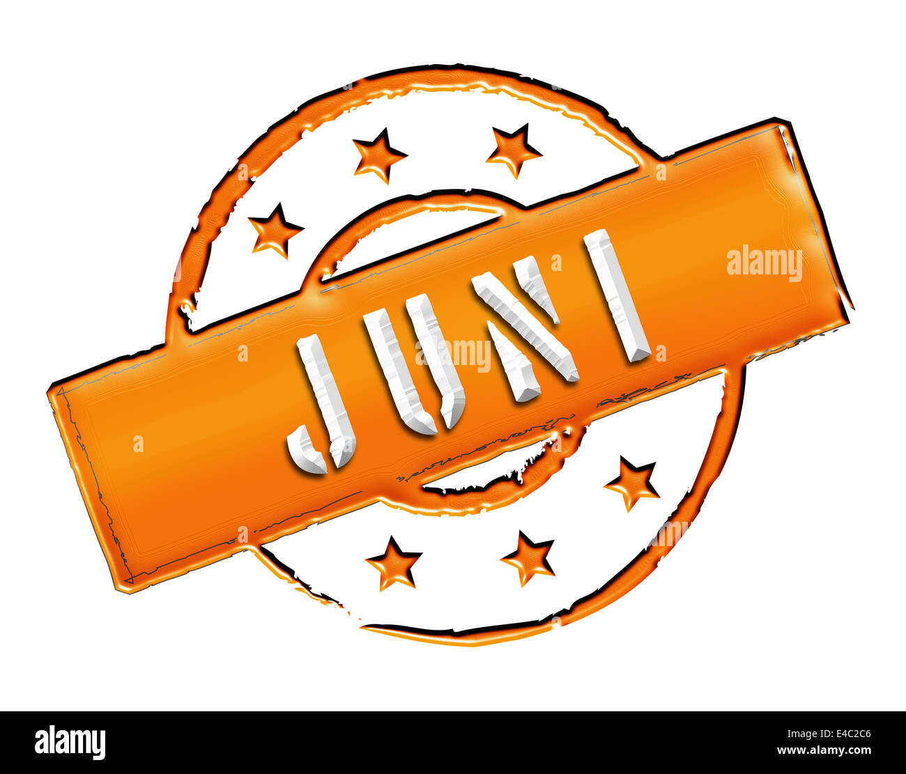 Stamp - JUNI Stock Photo