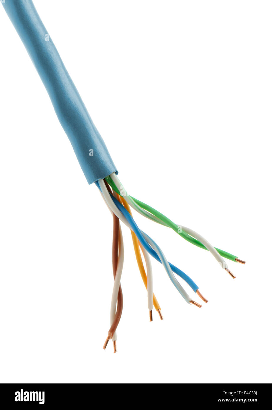 Cable twisted pair Stock Photo - Alamy