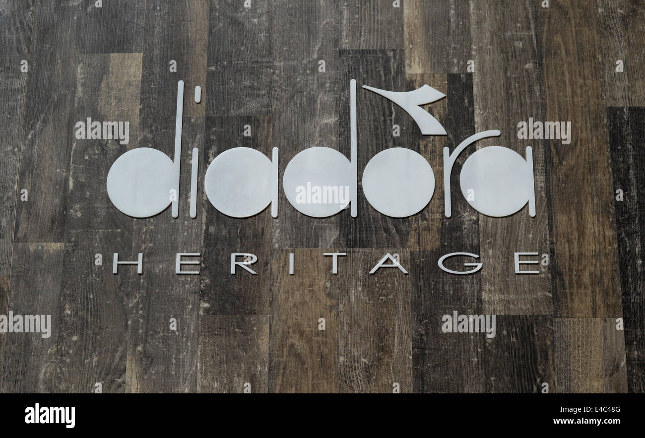Berlin, Germany. 08th July, 2014. The logo of Diadora Heritage at the Stock  Photo - Alamy