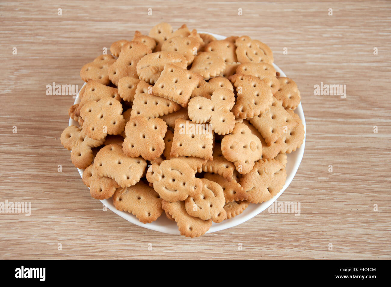 crackers salty biscuits curly food nutrition product form dry edible slide bunch nobody Stock Photo