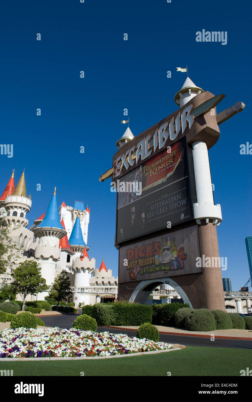 Excalibur Hotel and Casino Las Vegas Nevada USA Stock Photo