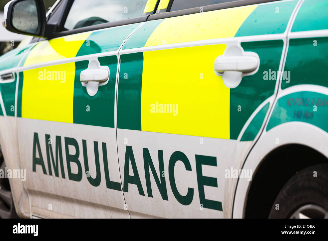NHS Ambulance vehicle. Norfolk Broads Norfolk England UK Stock Photo