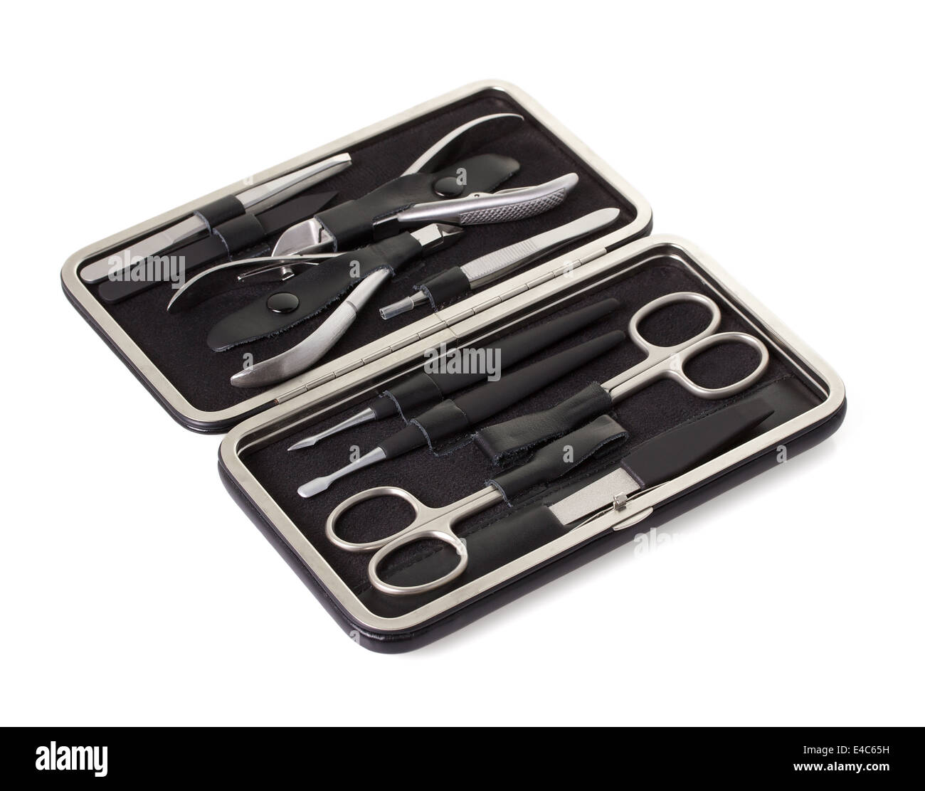 Set of manicure instruments, isolate on white background Stock Photo ...