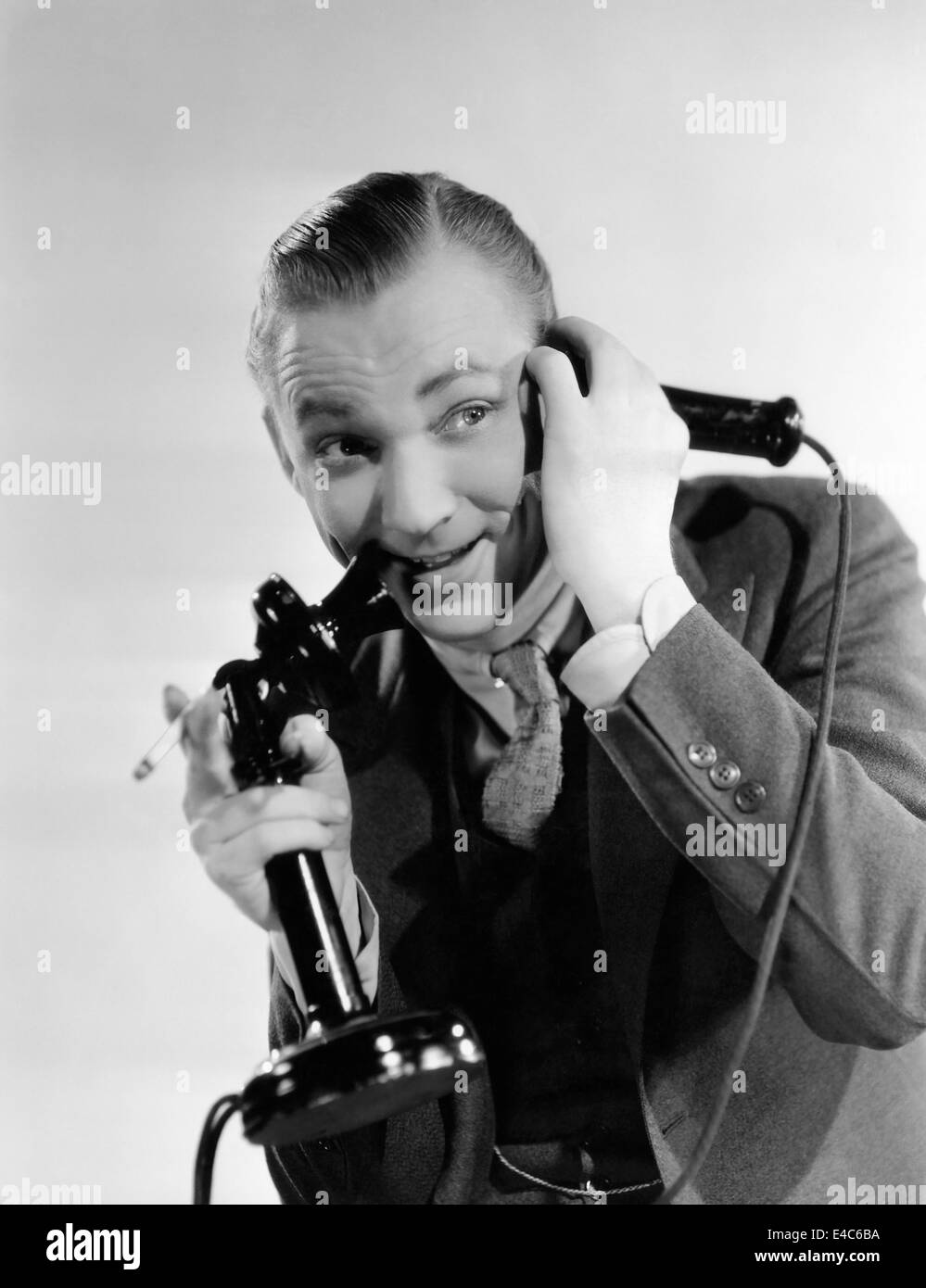 Lee Tracy, Publicity Portrait for the Film, 'Clear All Wires', 1933 Stock Photo