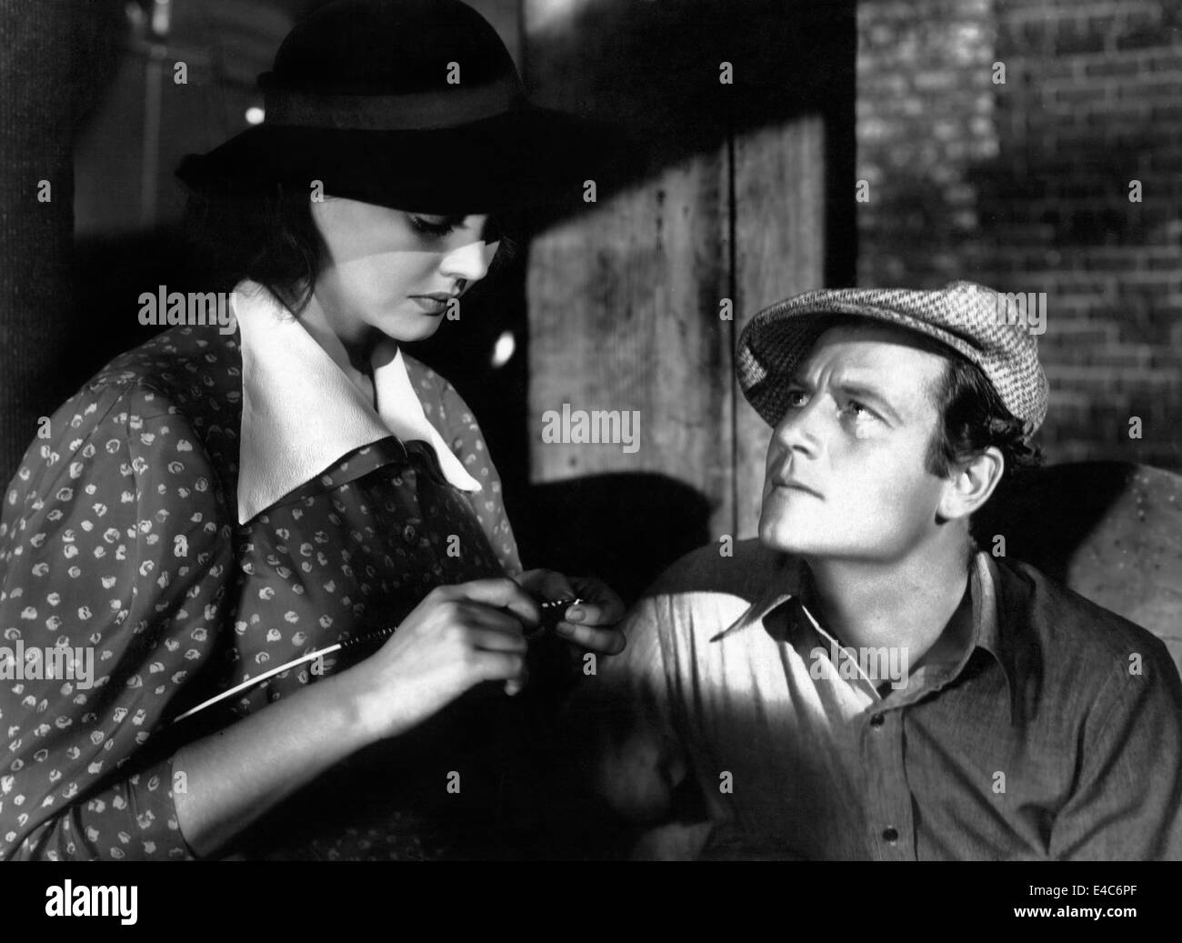Sylvia Sidney, Joel McCrea, on-set of the Film, "Dead End", 1937 Stock ...